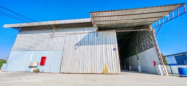 โกดังให้เช่า Stand Alone ขนาดใหญ่ 450ตรม. ถูกที่สุดในโลก ตรม.ละ 85บาท พื้นที่กว้าง ติดตลาดนัดวาสนาบางน้ำจืด  รง.2 รง.4 สมุทรสาคร