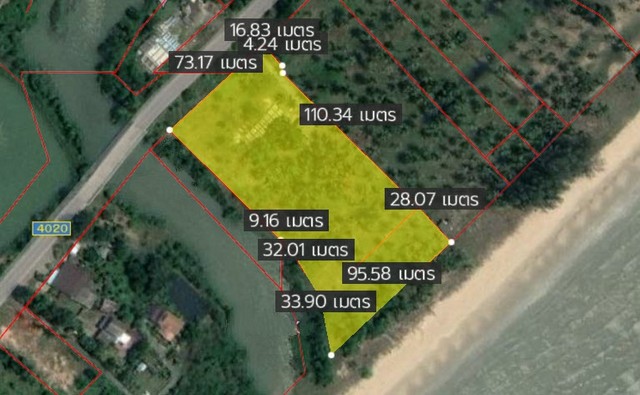 ที่ดิน ที่ดินติดทะเลบ่อนอก ประจวบคีรีขันธ์ 7 ไร่ 0 ngan 99 sq.wa 86970000 -   น่าอยู่มาก