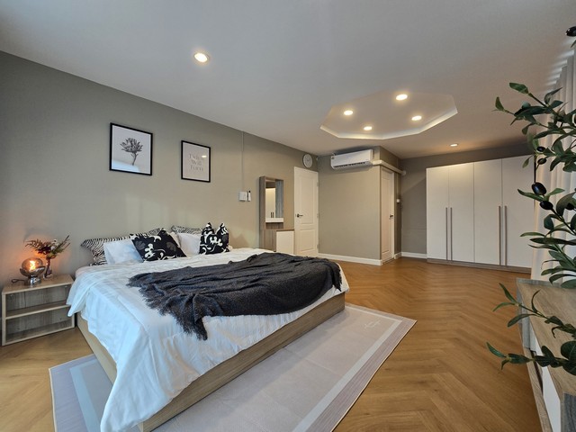 P2054 ให้เช่า ขาย บ้าน Home Office 2 ชั้น ซอย ศรีบูรพา บ้านสวยเหมาะพักอาศัย ใกล้สวนพฤกษชาติคลองจั่น ออกกำลังกายได้ทุกวัน