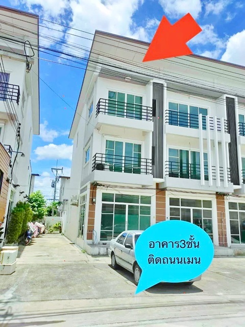 ใกล้ ตลาดคลองครุ 500ม. และ วัดคลองครุ 800 ม. เศรษฐกิจ-คลองครุ เมืองสมุทรสาคร  ท่าทราย  อาคารพาณิชย์ 3 ชั้นหลังมุม  2-3นอน 3 ห้องน้ำ