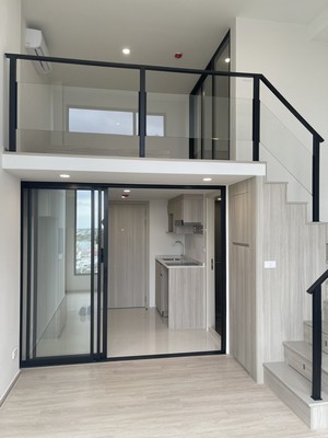 คุ้มกว่ามือ1!! ขายคอนโด the origin plug &amp play E22 station ชั้น12 ขนาด 27.61 ตร.ม ห้องduplex เลี้ยงสัตว์ได้ ติด BTS สายลวด