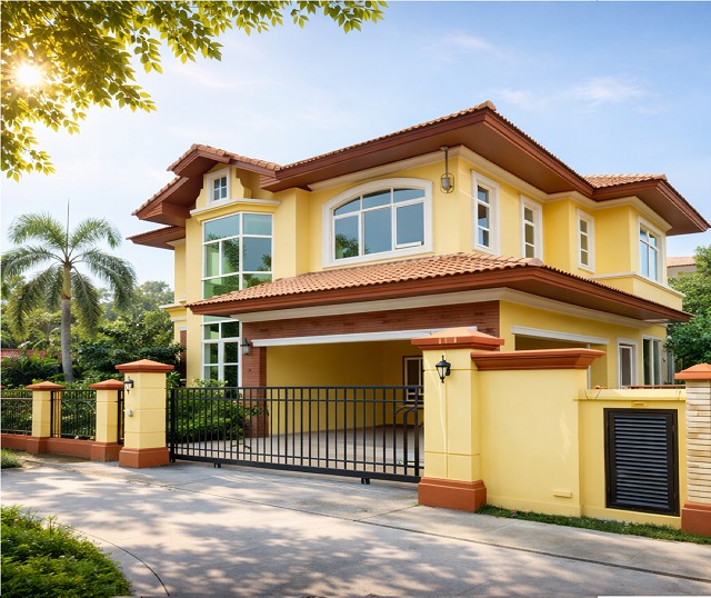 ภัสสร ติดถนนรังสิต-นครนายก คลอง 3  พร้อมบ่อปลาขนาดใหญ่ รร.นานาชาติสยาม 1.2 กม. 4นอน 118 ตร.วา. 310ตร.ม.ช่าบ้าน 2 ชั้น  5 น้ำ