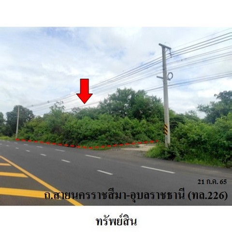 ขายที่ดินว่างเปล่า ถนน สายนครราชสีมา-อุบลราชธานี (ทล.226) ตำบล หนองคู อำเภอ ลำปลายมาศ จังหวัด บุรีรัมย์