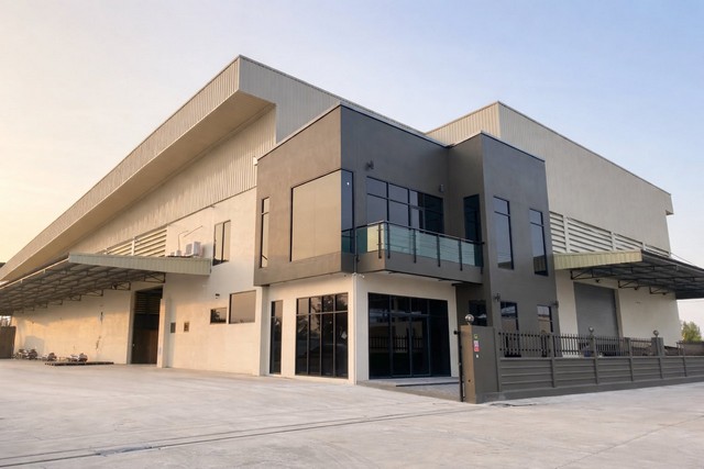 รหัสC7074 ให้เช่าโกดังเนื้อที่ 3ไร่ พร้อมออฟฟิศ มี 2หลังในพื้นที่เดียวกัน สภาพดีตกแต่งพร้อมใช้งาน กระทุ่มแบน สมุทรสาคร