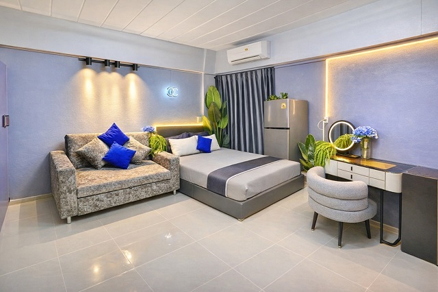 ขาย-เช่าคอนโด 1 นอน 1 น้ำ อาคาร A ชั้น 2 มีลิฟท์ สราสินี คอนโดเทล ใกล้ BTS แยกคปอ 200 ม. 30 ตร.ม ห้องตกแต่งครบ  เฟอร์นิเจอร์ใหม่ทั้งห้อง