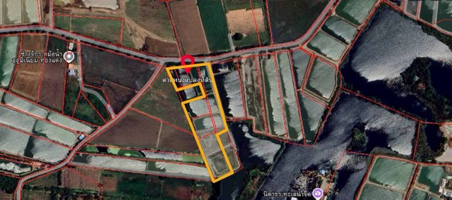 ขายที่ดิน ขนาดพื้นที่รวม 12-1-77 ไร่ ตำบลสระพัฒนา อำเภอกำแพงแสน จังหวัดนครปฐม