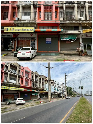 ขาย/ เช่า อาคารพาณิชย์ 3 ชั้นครึ่ง ติดถนนเมน นิคมนวนคร