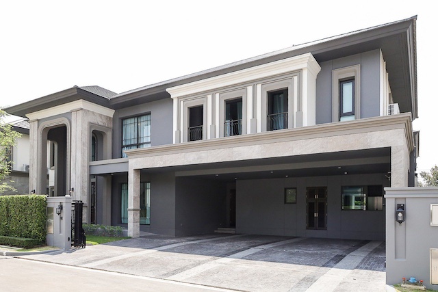 BH3885 ขายและให้เช่าบ้านเดี่ยวหรู 2 ชั้น โครงการ Grand Bangkok Boulevard กรุงเทพกรีฑา บ้านระดับ Ultra Luxury