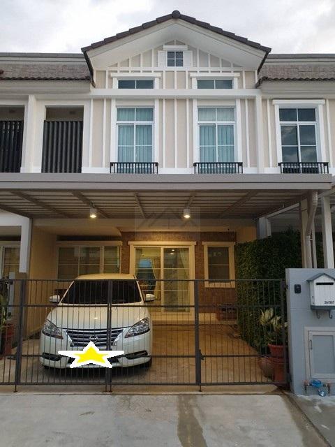 HR 6391 ให้เช่าทาวน์โฮม 2 ชั้น 130 ตร.ม. 3 ห้องนอน หมู่บ้าน อินดี้ 2 บางนา รามคำแหง2 ประเวศ