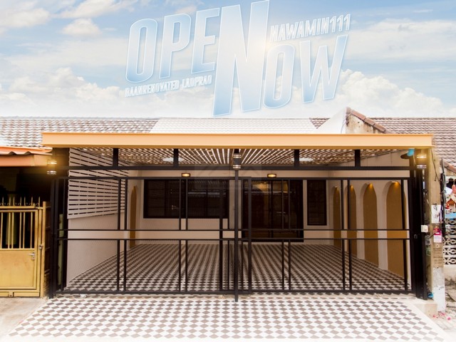 ขายทาวน์เฮ้าส์ 1.5 ชั้น 22.5 ตร.วา หมู่บ้านทอรุ้ง นวมินทร์ 111 รีโนเวทใหม่ทั้งหลัง สไตล์น่ารัก มีชั้นใต้หลังคา พร้อมครัวสวย