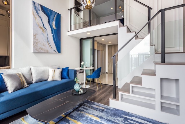 BH3867 ให้เช่าและขาย คอนโด1 ห้องนอน 1 ห้องน้ำ Knightbridge Space Ratchayothin Duplex 2 ชั้น