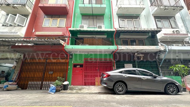 ลดราคา อาคารพาณิชย์ 4 ชั้น หลังฟอร์จูนทาวน์ ถนนอโศก - ดินแดง ใกล้ MRT ศูนย์วัฒนธรรม