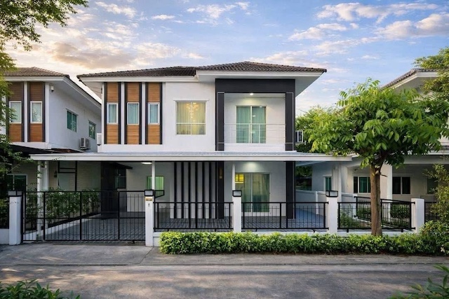 BS1032 ขายบ้านแฝดพัทยา รีโนเวทใหม่ โครงการ Lalin Village พัฒนาการ ใกล้โรงเรียนนานาชาติ ทำเลดี พร้อมอยู่