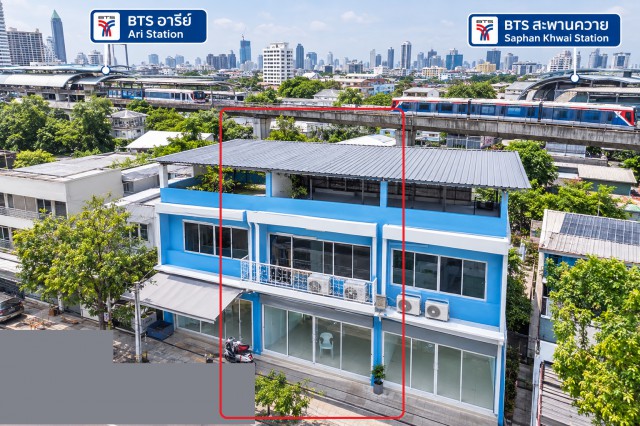 261007pooontuf ให้เช่า โกดัง จดทะเบียนได้ 3 ชั้น 3นอน ทำโรงแรมได้ ร้านอาหารได้  BTSอารีย์ 1.8กม.BTS สะพานควาย 915 ม. 2น้ำ ใกล้