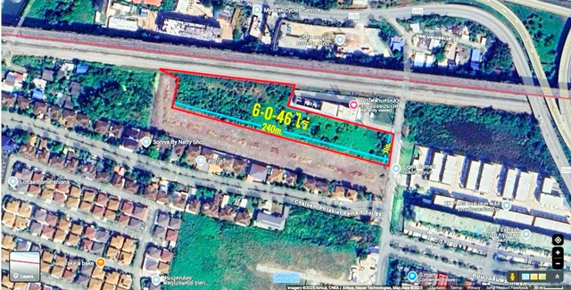 เฉลิมพระเกียรติ ร.9 81-91 ใกล้ ARL บ้านทับช้าง 1.5 กม.ที่ดินให้เช่า 6ไร่กว่า  และสำนักงานเขตประเวศ 2.2 กม. หรือ 2446 ตร.ว. หรือ 9784 ตร.ม.