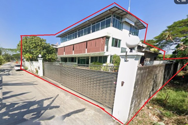 จอดรถ20คัน ให้เช่าอาคาร-โกดังพร้อมออฟฟิศ 4หลัง ราษฎร์อุทิศ62-72 มีนบุรี 400ตร.วา 1600ตร.ม.  ทำเลรถเทรลเลอร์เข้าได้ ใกล้ MRTสุวินทวงศ์ 6.4กม.