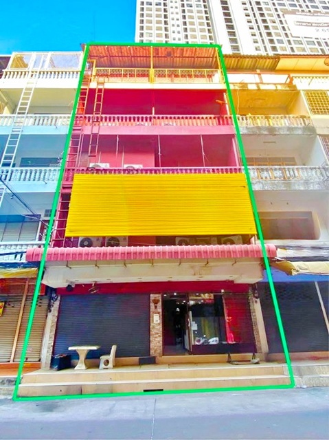 15แอร์ 14นอน MRT รามคำแหง 1.2 กม.รามคำแหง 37-45  ตรงข้ามม.รามคำแหง 600 ม.  ให้เช่าอาคารพาณิชย์ 2 คูหา 5 ชั้น