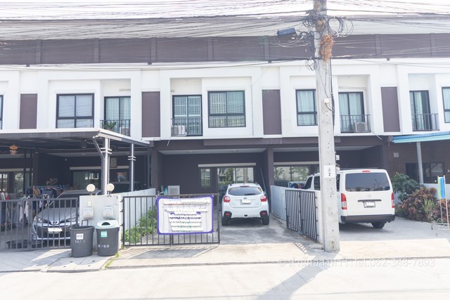 ขายทาวน์โฮม ธัญดา พลัส วงแหวน-เทพารักษ์ แปลงพรีเมียมหน้าสวน จอดรถได้ 4 คัน