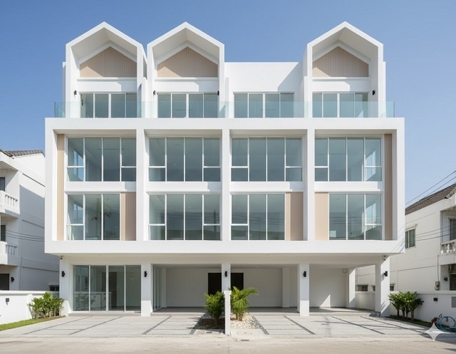 รพ.สามพราน 5.1กม. ตลาดนัดเปโตร 1.4กม.ติดถนนใหญ่ ให้เช่าตึกแถว 5ชั้น 2คูหา 43ตร.วา. 700ตร.ม. ถ.เพชรเกษม  นครปฐม