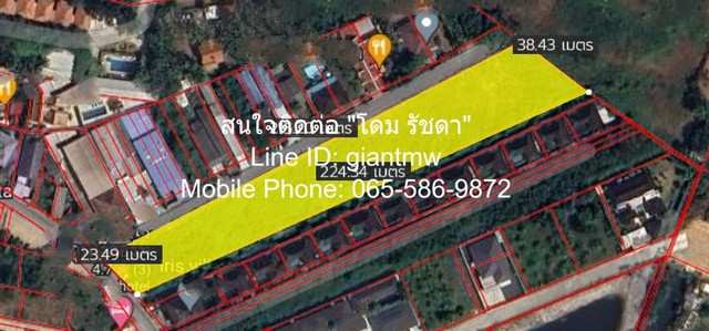 ที่ดิน ที่ดิน บ้านป่าหลาย อ.เมืองภูเก็ต  ขนาด = 4 RAI 2 ngan 47 Square Wah 69247500 thb ใกล้กับ หาดป่าหล่าย 1.4 กม. สภาพแวดล้อม-ดี ที่ดินแปลงใหญ่อยู่ติดถนน 2 ด้าน ติดลำรางสาธารณะประโยชน์ ตั้งอยู่ในทำเลที่ดี มีไฟฟ้าและน้ำประปามีราคาที่ดี เหมาะสำหรับบร
