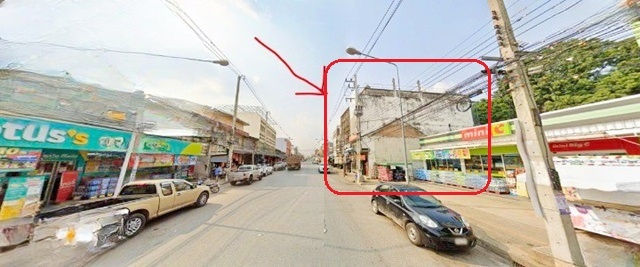 หัวมุม 52 ตร.วา.ตลาดถนนคนเดินไนท์ สีคิ้ว 330 ม. ให้เช่าอาคารพาณิชย์ 3 ชั้น 2 คูหา  รร.ประสารวิทยา ติดถนนใหญ่ 2 นอน 2 น้ำ ตลาดสุขาภิบาล 2