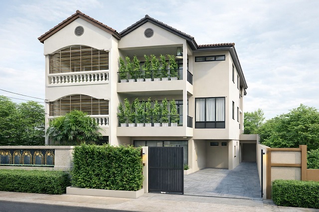 ทาวน์เฮ้าส์ใหม่ 3.5 ชั้น 4 นอน 5 น้ำ  31ตร.ว. 380ตร.ม. เมเจอร์ ซีนีเพล็กซ์ เอกมัย 1.5 กม. ใกล้BTSเอกมัย 1.2กม.ดีไซน์ทันสมัย