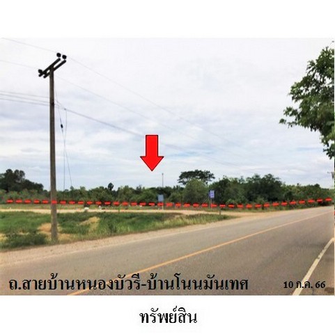 ขายที่ดินว่างเปล่า ถนน สายบ้านหนองบัวรี-บ้านโนนมันเทศ ตำบล ท่าช้าง อำเภอ เฉลิมพระเกียรติ จังหวัด นครราชสีมา