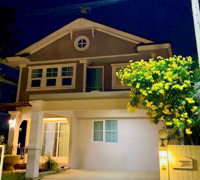 BH3970 ให้เช่าบ้านเดี่ยว ชัยพฤกษ์ ศรีนครินทร์ ใกล้ BTS ศรีนครินทร์ บ้านสวยพร้อมอยู่ เฟอร์ครบ วิวสวน บรรยากาศดี สมุทรปราการ