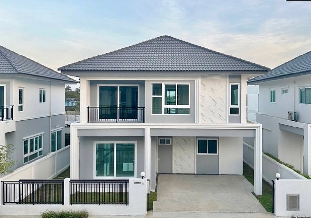 บ้านเดี่ยว 2 ชั้น ตลาดหนองจอก 1 กม. ให้เช่าบ้าน 4 นอน 3 น้ำ ม.เทคโนโลยีมหานคร บิ๊กซี หนองจอก 400 ม. ใกล้แม็คโคร 800 ม. 50 ตร.วา. 200  ตร.ม.