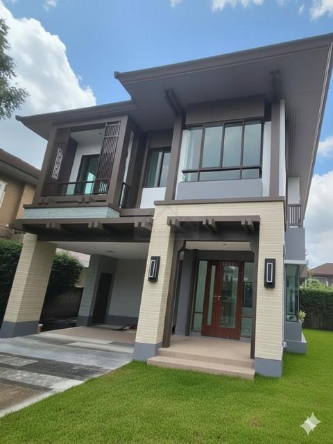 P1602 ขาย บ้านเดี่ยว 2 ชั้น โครงการ Setthasiri Watcharapol เศรษฐสิริ วัชรพล ติดถนนเมนสุขาภิบาล 5 ใกล้ทางด่วน ตรงข้ามสำนักงานเขตสายไหม