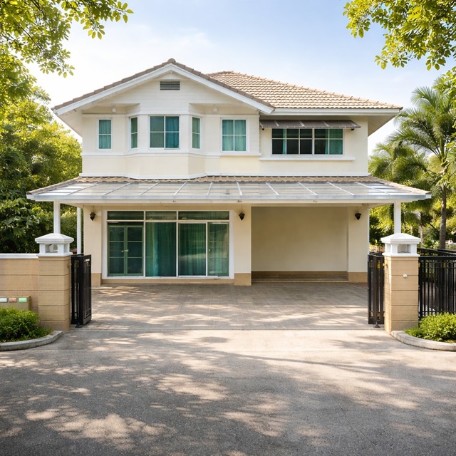 สุวรรณภูมิ กิ่งแก้ว29-33 ให้เช่าคฤหาสน์ หรู 3-4นอน   รพ.จุฬารัตน์ 9  1.6กม. นันทวัน 3 น้ำ 70 ตร.วา. 278 ตร.ม.  BTS บางนา 4.9 กม.