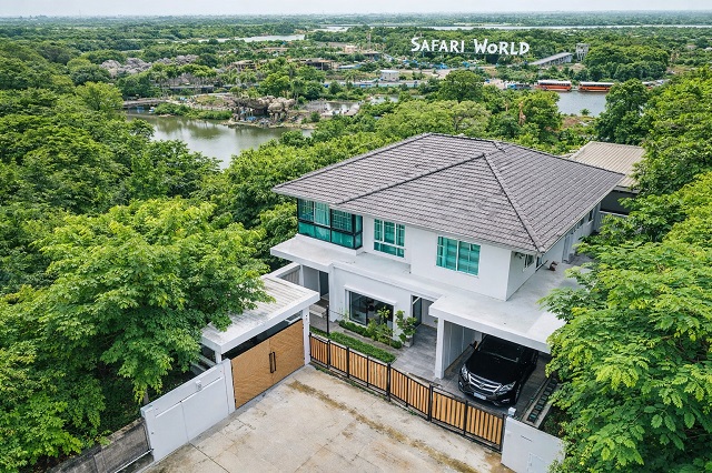 เคฤหาสน์บ้านเดี่ยว 2 ชั้น เดอะ เลกาซี่ กอล์ฟ คลับ 50ตร.ว.ปัญญาอินทรา ซาฟารี 5 นอน 3 น้ำ 200ตร.ม. แสนสิริ บิ้วท์อินครบ บ. ถ.เลียบคลองสอง