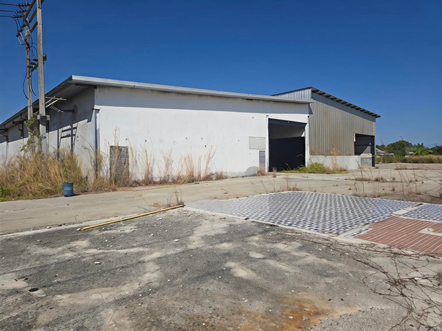 ขายและให้เช่าโกดังพนัสนิคมชลบุรี  ขายและให้เช่าโกดัง ขนาด 1800 ตารางเมตร เทคอนกรีตไว้ทั้งหมด